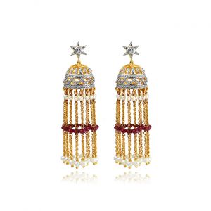 Glimpse Diamond & Gem Stone Jhumki