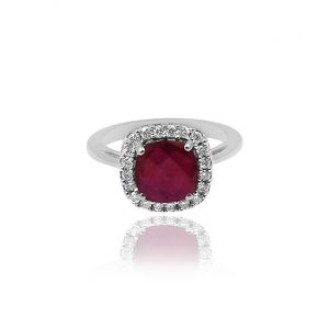 Brisk Diamond & Gem Stone Ring