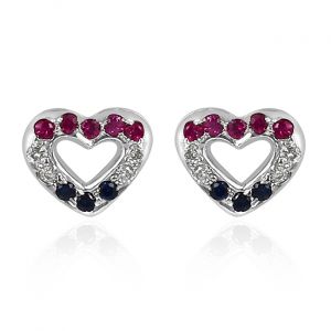 Flicker Diamond & Gem Stone Earring