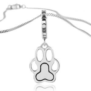 Dog Mom Charm Pet Paw pendant