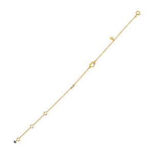 Two Heart Chain Bracelet