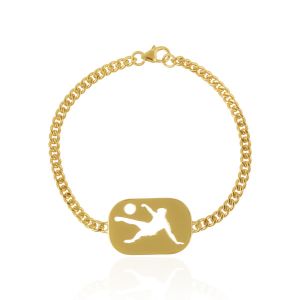 Soccer Football Bracelet Soccer Team Player Lover Chain Bracelet Jewelry Inspirational Gift