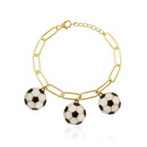 Sport Soccer Ball : Fashion Soccer Ball Bracelet For Women 