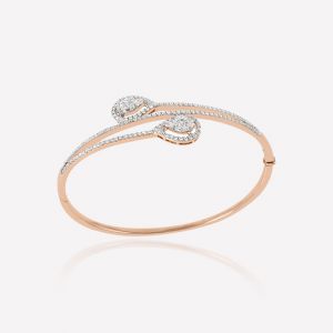 Flamboyant Diamond Bangle & Kada