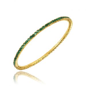 Dainty Emerald Bangle