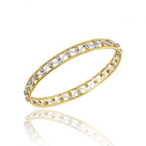 Shapely Diamond Bangle