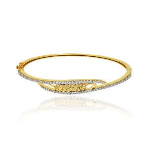 Infinity Flower Diamond Bangle