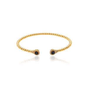 Bublina Diamond & Sapphire Blue Bangle