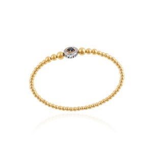 Bublina Bangle Gold With Diamond, Blue Sapphire