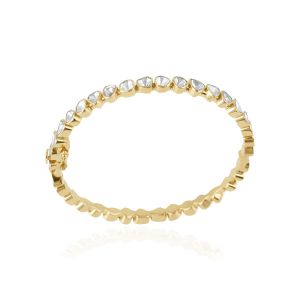 14Kt Yellow Gold with Diamond Polki Bracelets