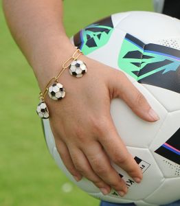 Sport Soccer Ball : Fashion Soccer Ball Bracelet For Women 