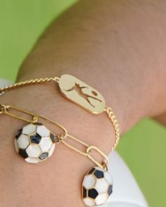 Soccer Football Bracelet Soccer Team Player Lover Chain Bracelet Jewelry Inspirational Gift