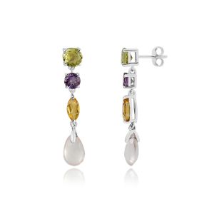 925 Sterling Silver Gemstone Dangle