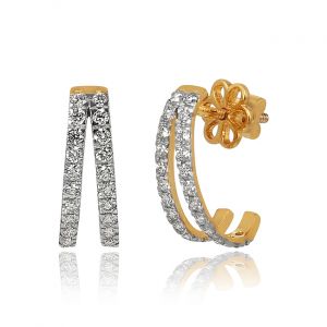 Sparkle Diamond Hoop