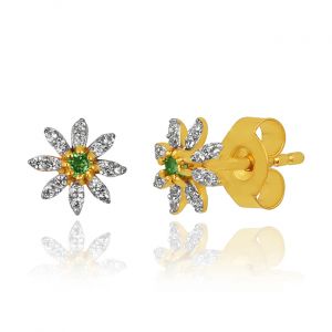 Sun Flower Gem Stone Earring