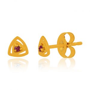 Petite Gem Stone Earring