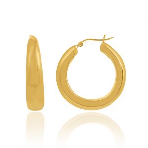 Sapid Plain Hoop Earring