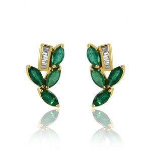 Glorious Diamond & Gem Stone Earring