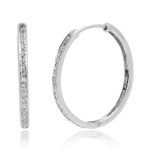 Appealing Diamond Hoop