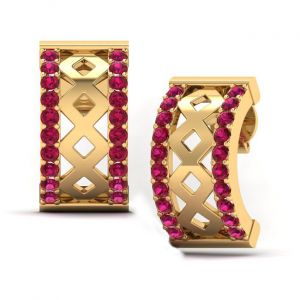 Lattice Cross Earrings