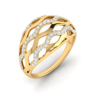 Dome Zig Zag Ring