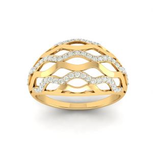 Dome Zig Zag Ring