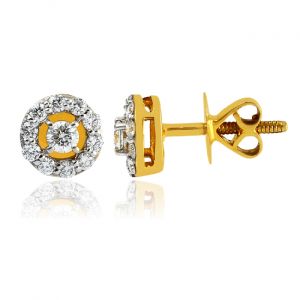 Matted Diamond Stud