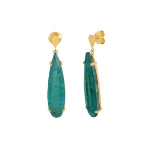 925 Sterling Silver Dainty Paraiba Tourmaline Dangle Earring
