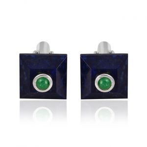 Luxury Lapis Silver Cufflinks