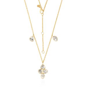 Triangle Polki 18Kt Yellow Gold Diamonds Pendant