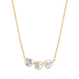 Galaxy Necklace 18Kt Yellow gold diamond Polki Necklaces