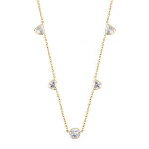18kt Yellow Gold Necklace - Ripple in The Ocean