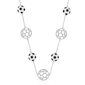 Football Pendant Necklace Chain Soccer Ball Necklace Jewelry