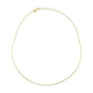 18 Kt Yellow Gold Box Chain Polki Necklace