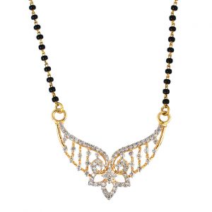 Glisten Diamond Pendant With Mangalsutra Chain