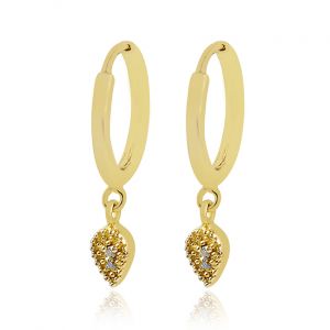 pear Style Diamond Earring