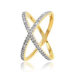 Cross Diamond Ring