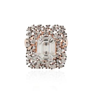 18K Rose Gold Fancy  Diamond  Miracolo Ring