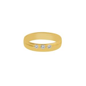 Scalloped Diamond Band