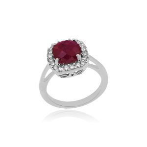 Brisk Diamond & Gem Stone Ring