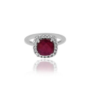 Brisk Diamond & Gem Stone Ring