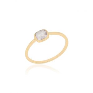 925 Sterling Silver DaintyRing With Morganite