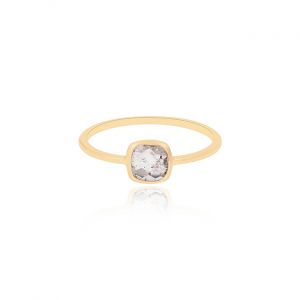 925 Sterling Silver DaintyRing With Morganite