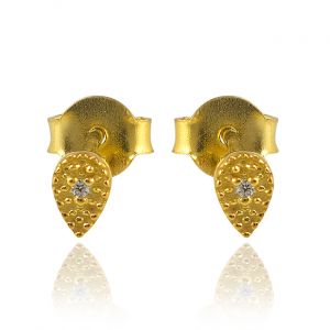 Stylish Pear gold Earring