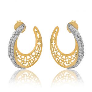 Dina Trellis American Diamond Earrings