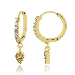 Charming Pear Gold Earring