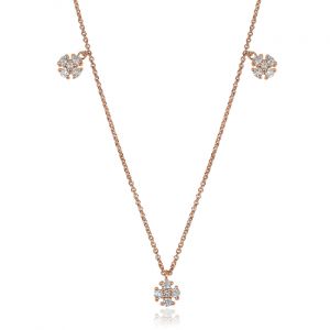Chic Diamond & Gem Stone Necklace