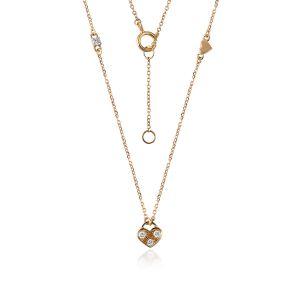 18kt Gold Herat Necklace With Natural Diamonds