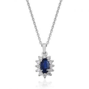Flamboyant Diamond & Gem Stone Necklace