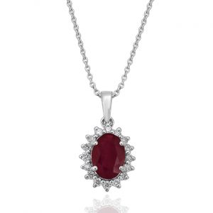 The Frida Diamond & Gem Stone Necklace